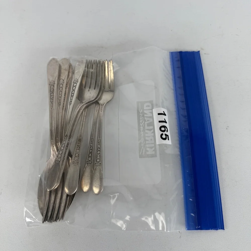 Vintage Priscilla Lady Ann Silverplate WM Rogers 1941 lot of 9 Flatware